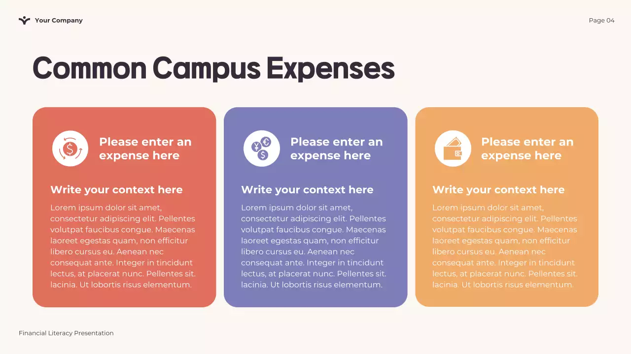 Playful Financial Literacy Presentation