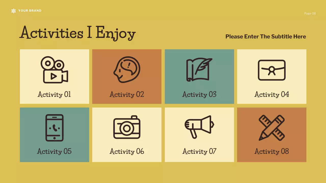 Brown Modern Illustration Self-Development Presentation