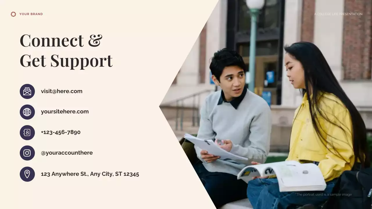 Beige and Blue College Life Presentation