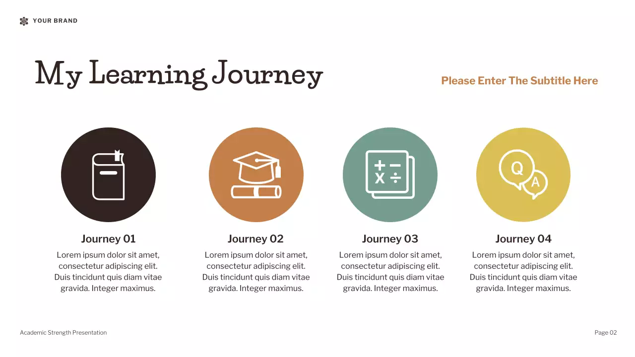 Brown Modern Illustration Self-Development Presentation