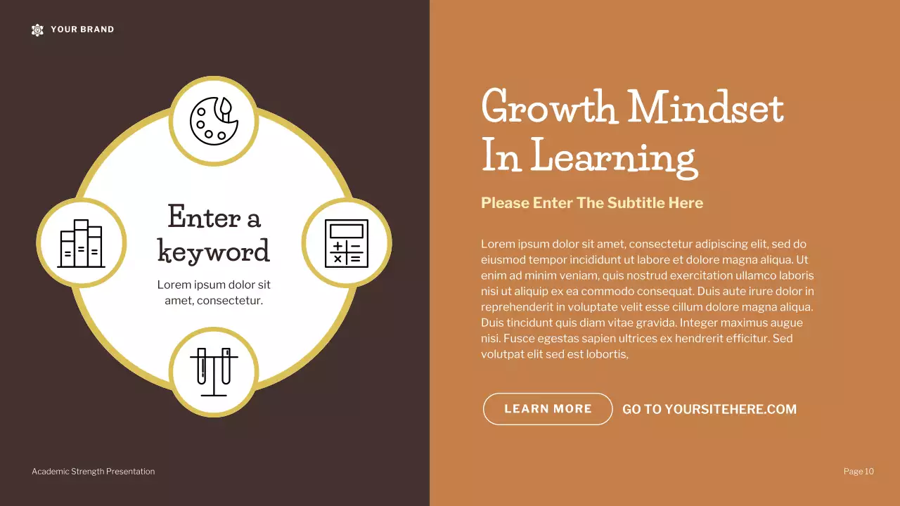 Brown Modern Illustration Self-Development Presentation