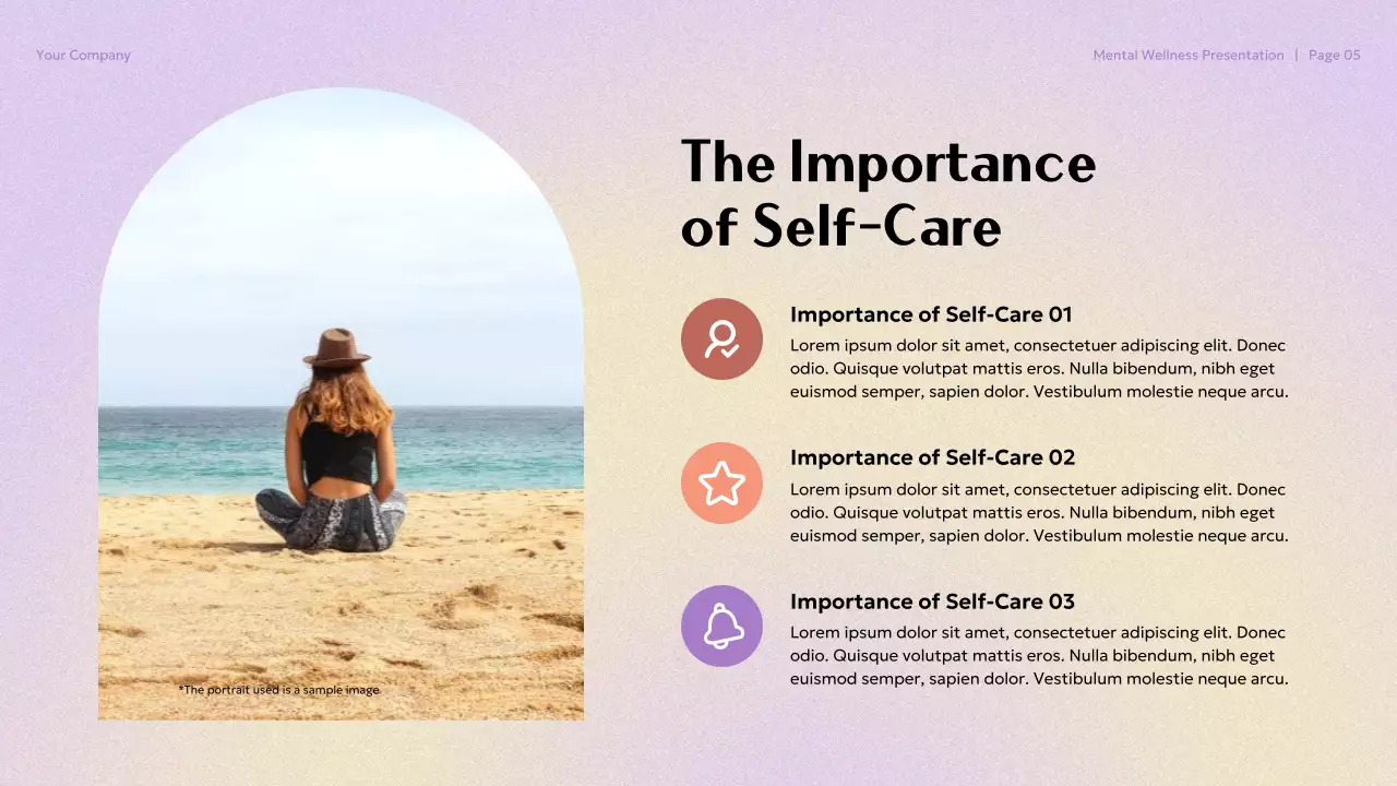 Pink Aesthetic Mental Wellness in College Presentation