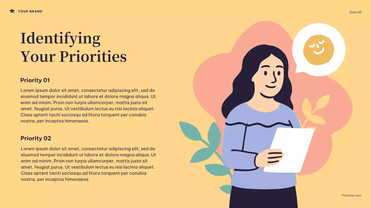 Navy Modern College Schedule Presentation