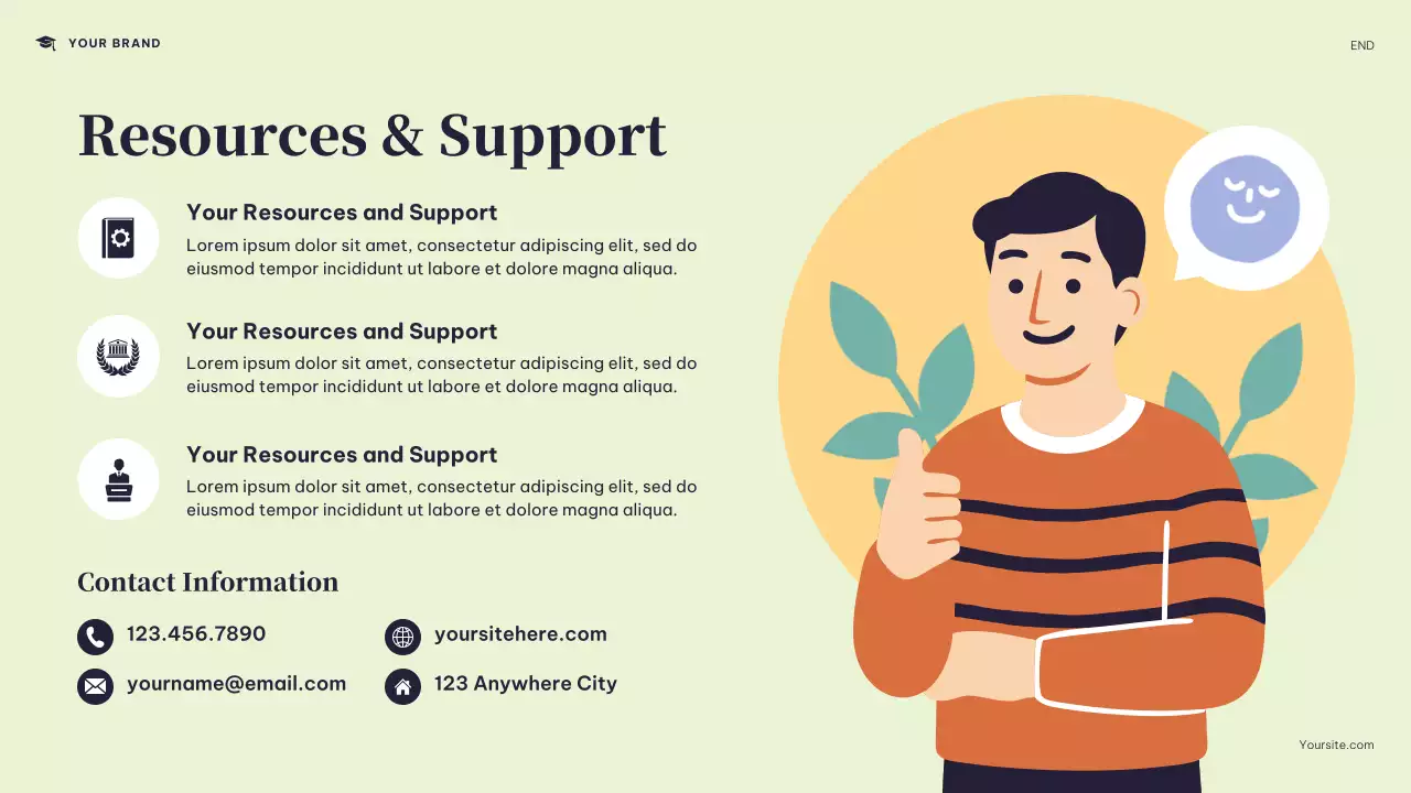 Navy Modern College Schedule Presentation