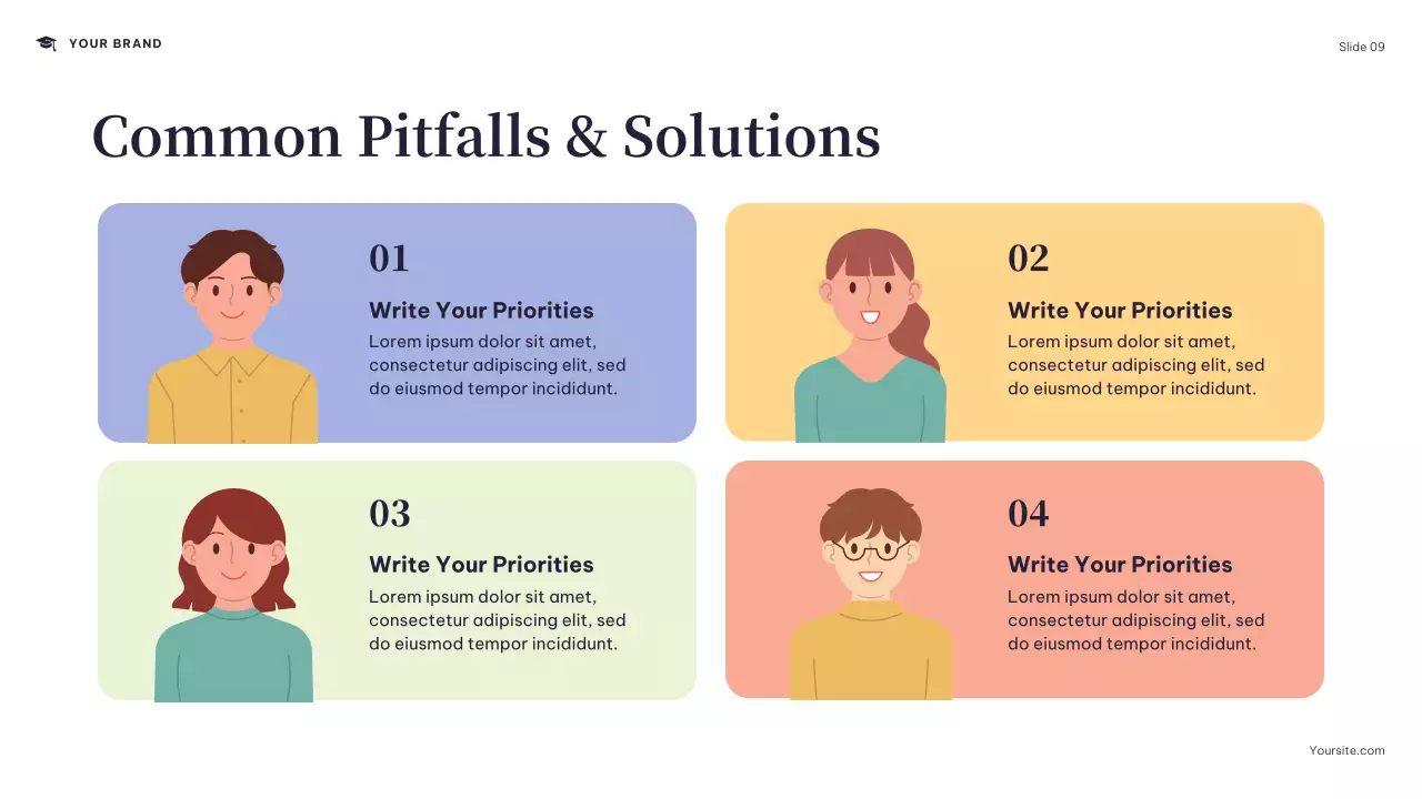 Navy Modern College Schedule Presentation