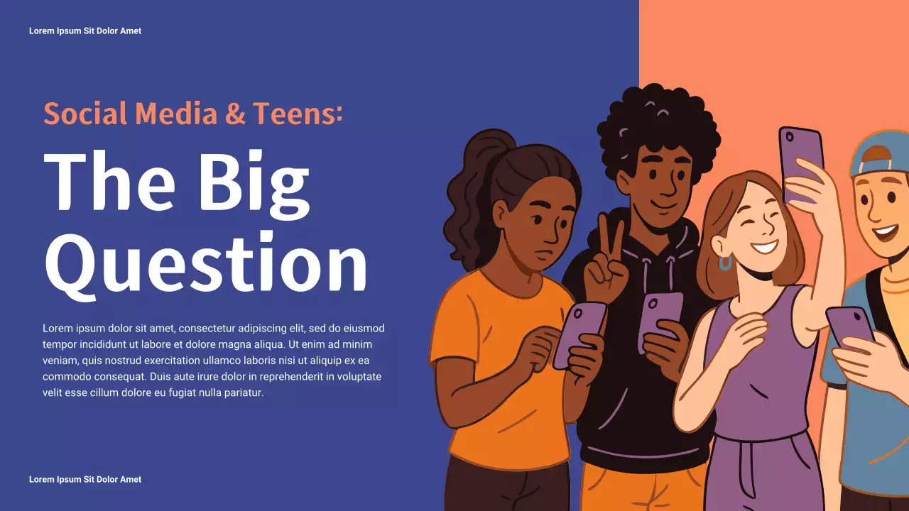 Orange Modern Social Media Report Presentation