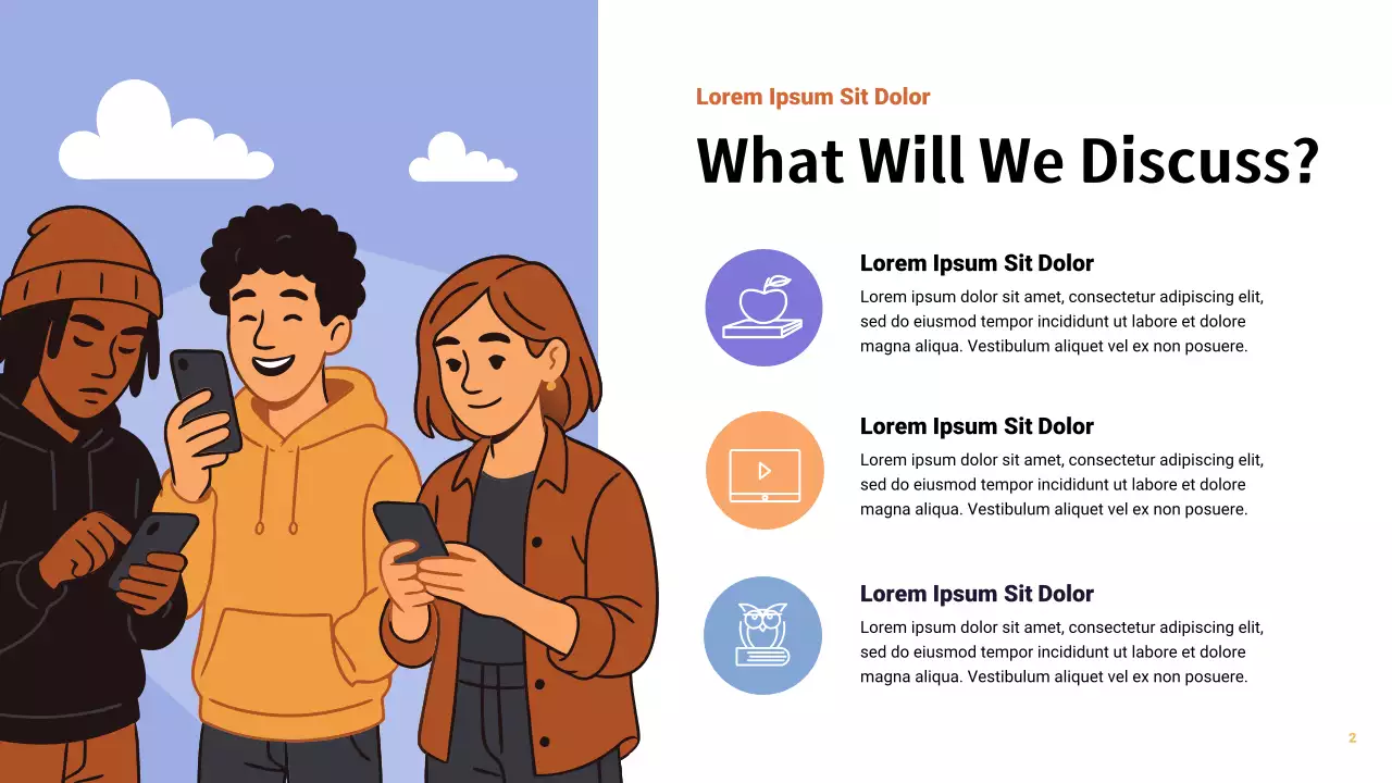 Orange Modern Social Media Report Presentation