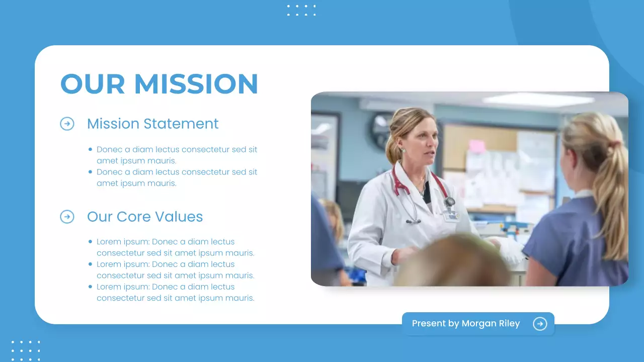 Blue Professional Healthcare Presentation