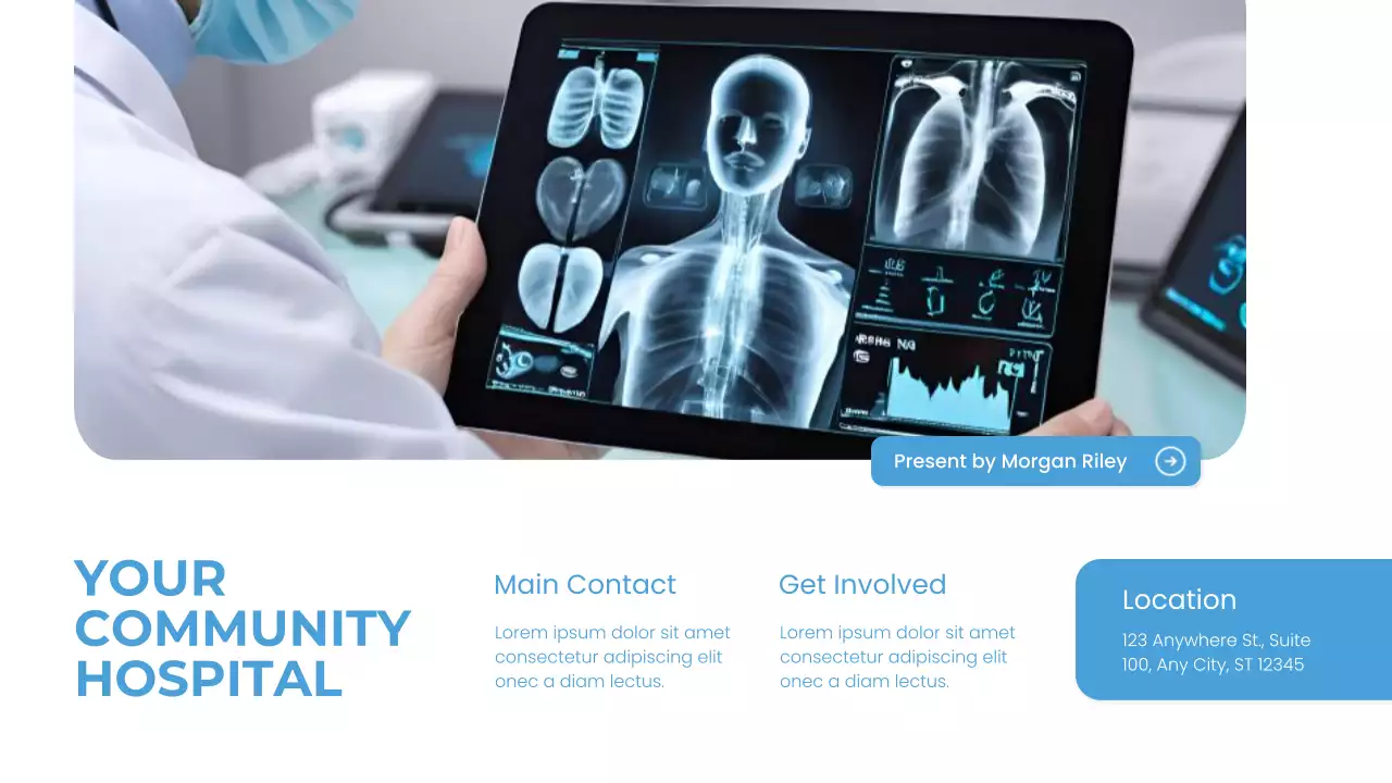 Blue Professional Healthcare Presentation