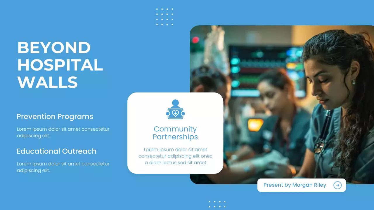 Blue Professional Healthcare Presentation