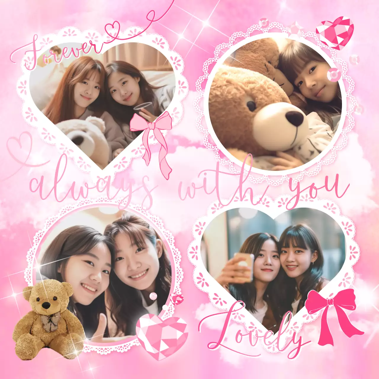 ピンク 明るい  かわいい