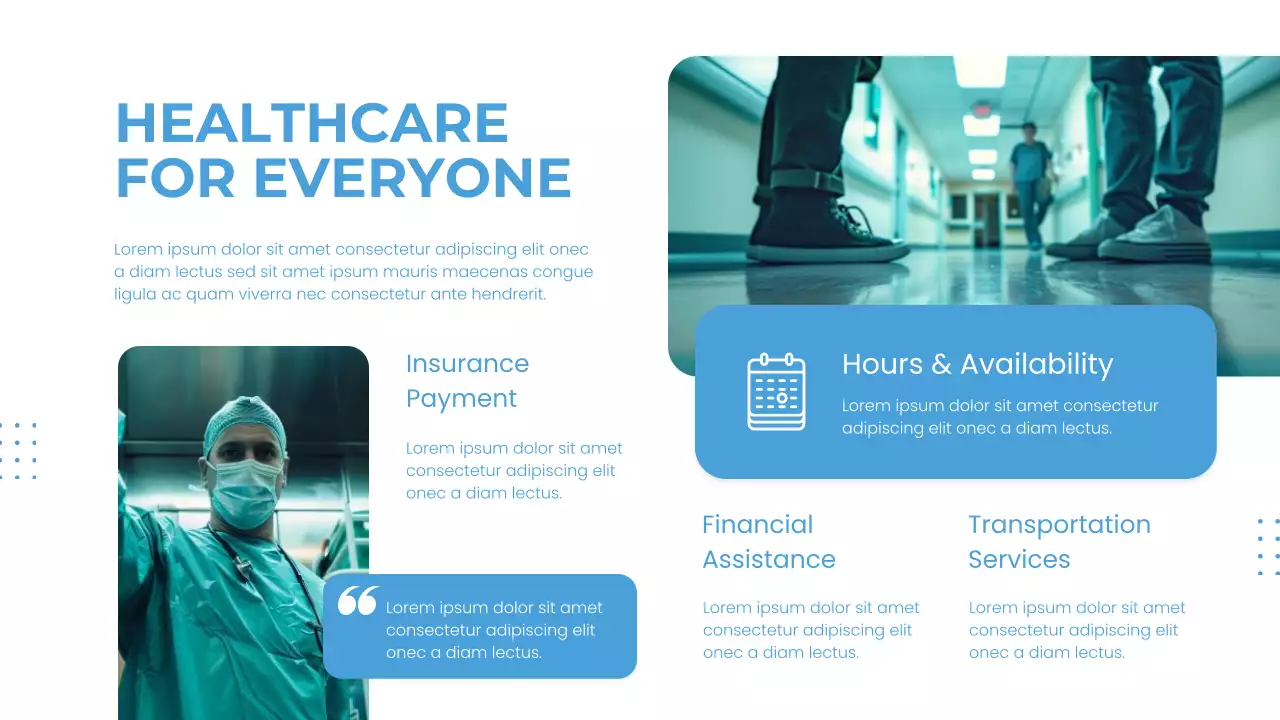 Blue Professional Healthcare Presentation