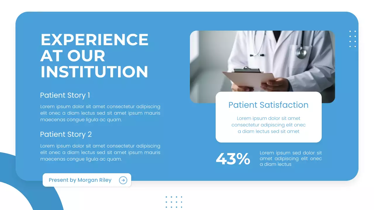 Blue Professional Healthcare Presentation