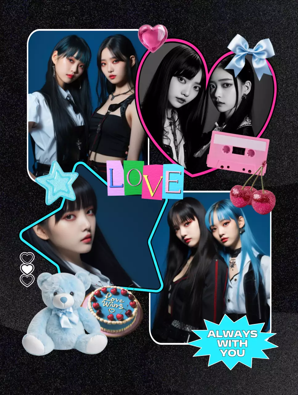 カラフル ポップ 音楽 ポスター ビンテージ