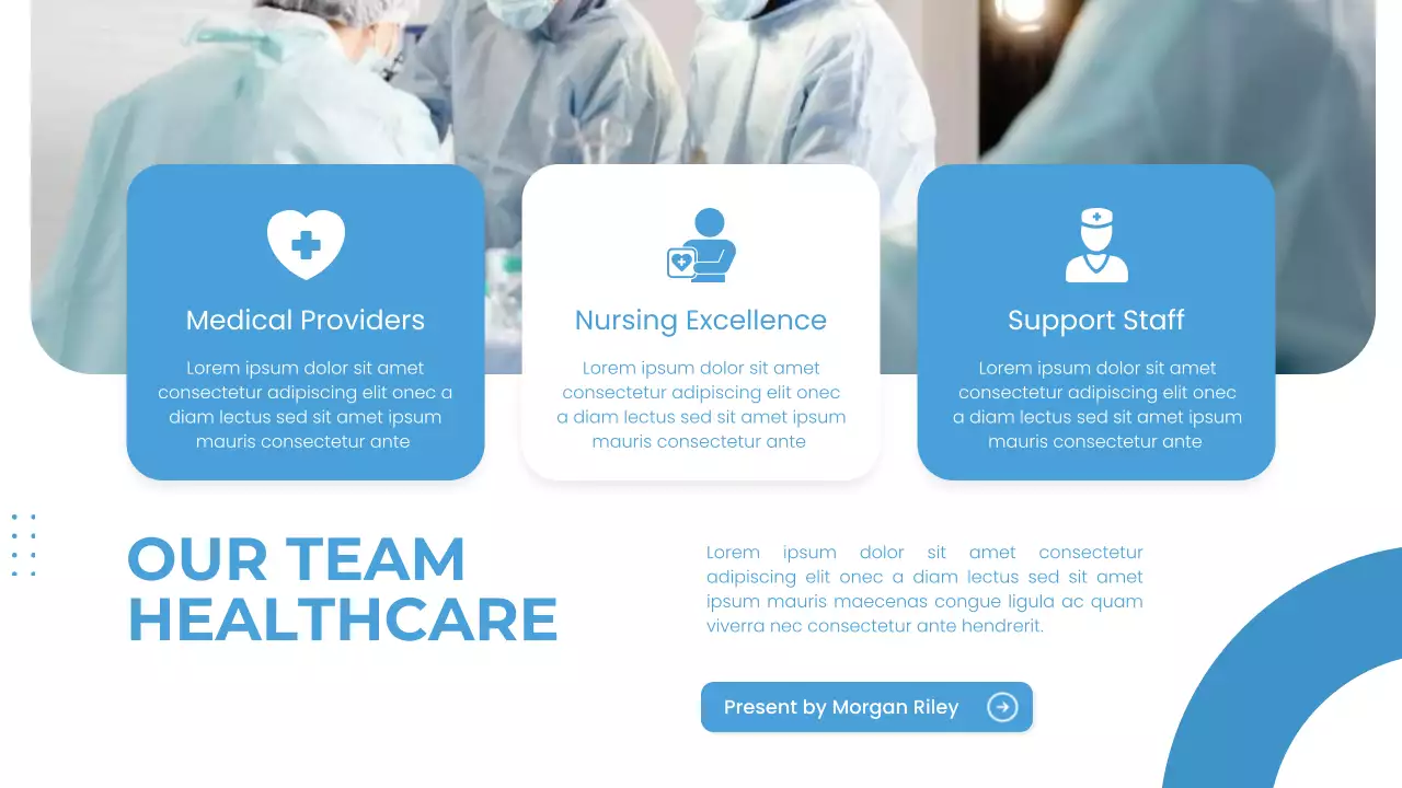 Blue Professional Healthcare Presentation