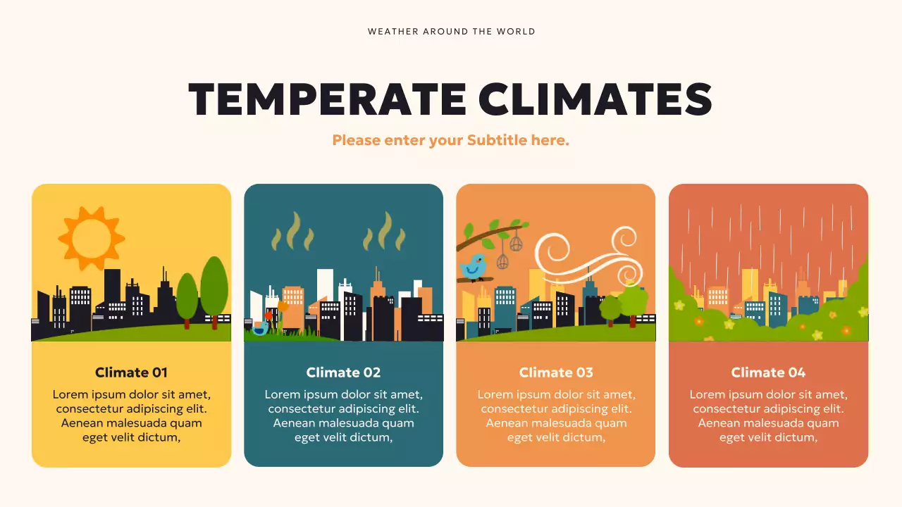 Teal Modern World Weather Presentation