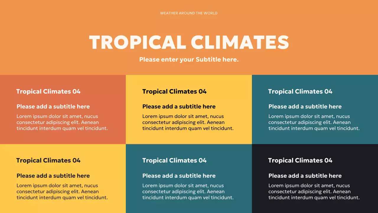 Teal Modern World Weather Presentation