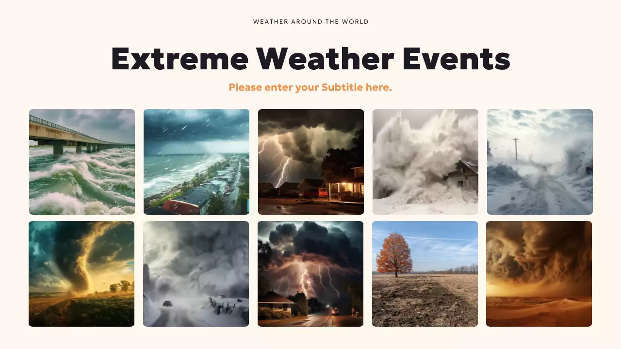 Teal Modern World Weather Presentation