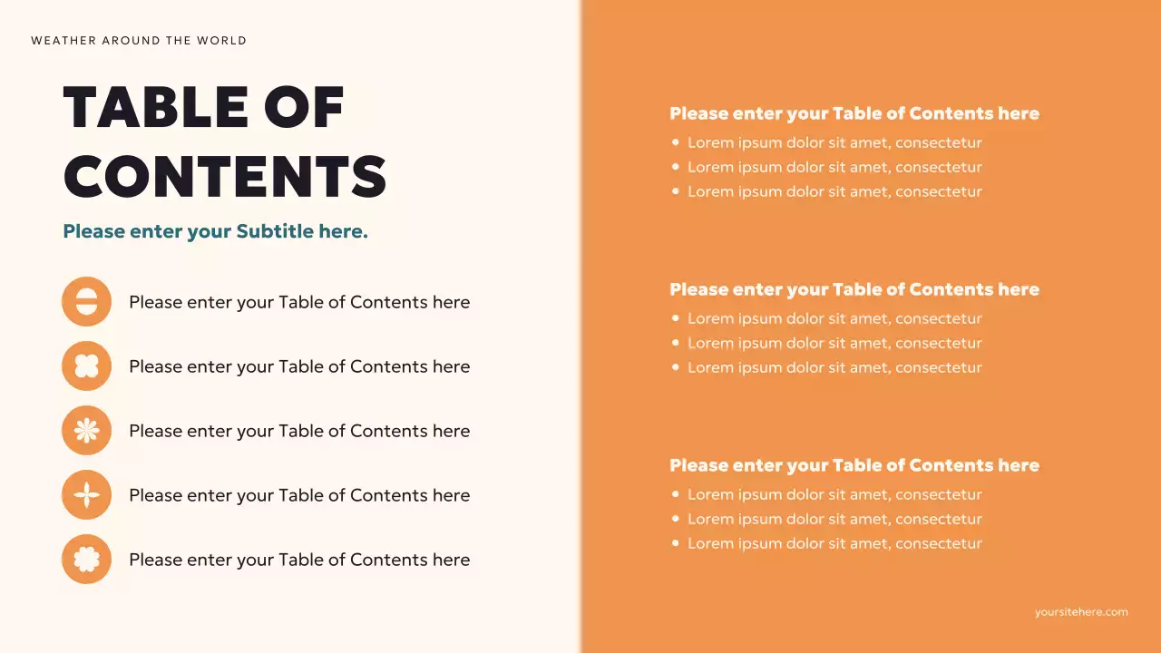 Teal Modern World Weather Presentation