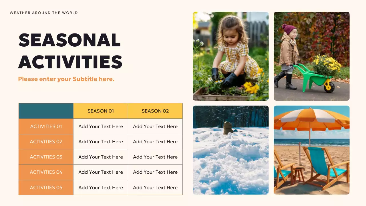 Teal Modern World Weather Presentation