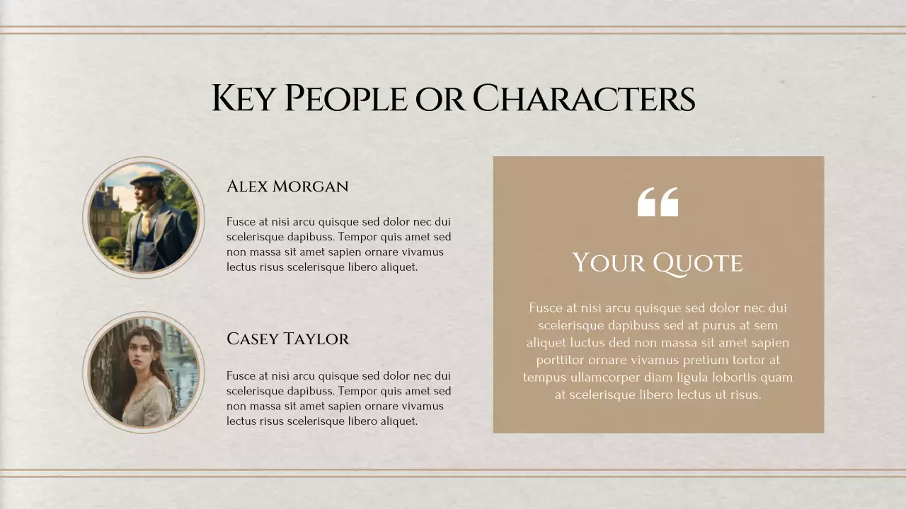 Bài thuyết trình Văn học Lịch sử Đơn giản Màu be