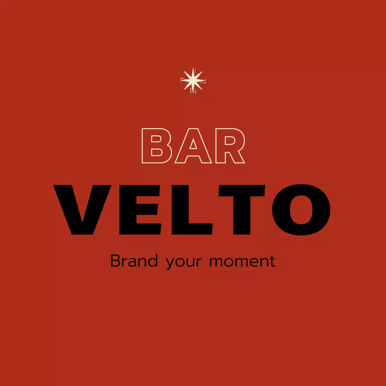 赤 シンプル ロゴ バー