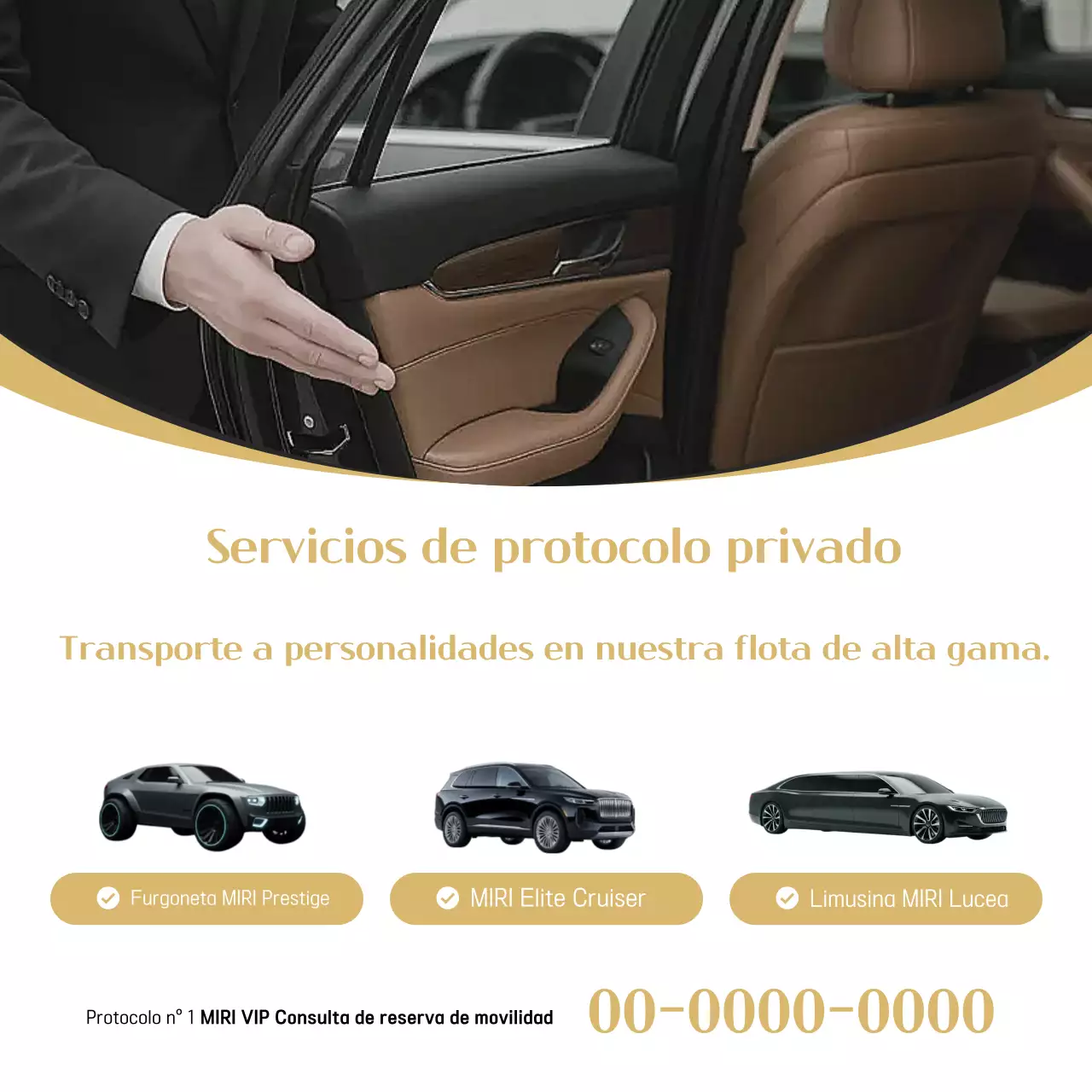 Anuncio de servicios móviles premium de Beige