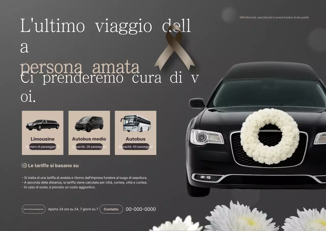 Guida funeraria Black Clean