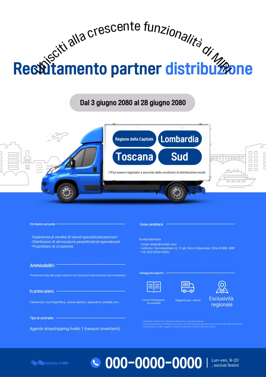 Reclutamento per la distribuzione moderna blu