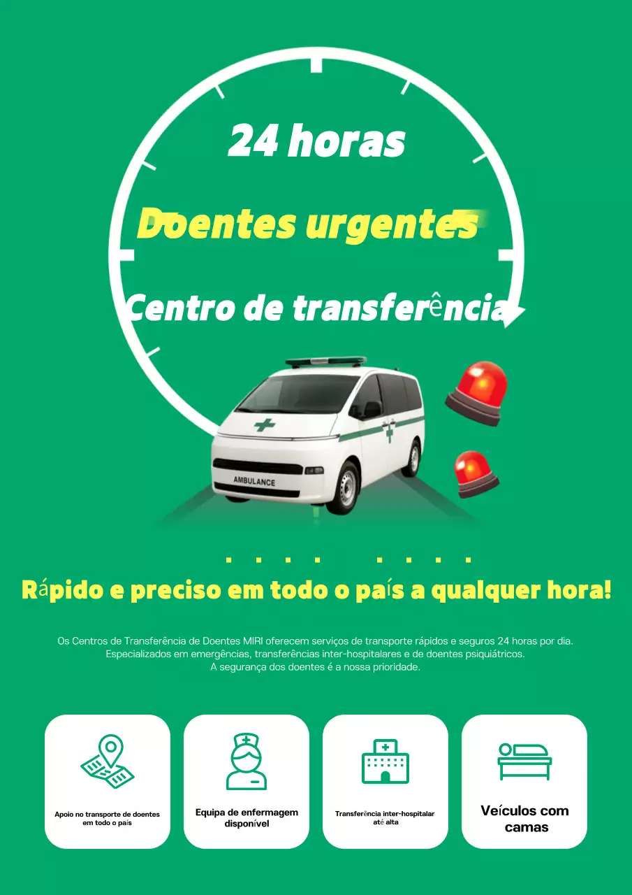 Anúncio Médico Verde e Limpo