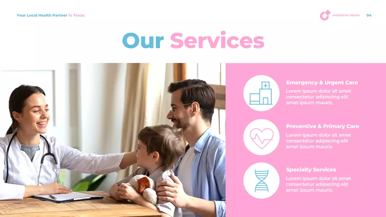 Pink Modern Healthcare Promotion Presentation