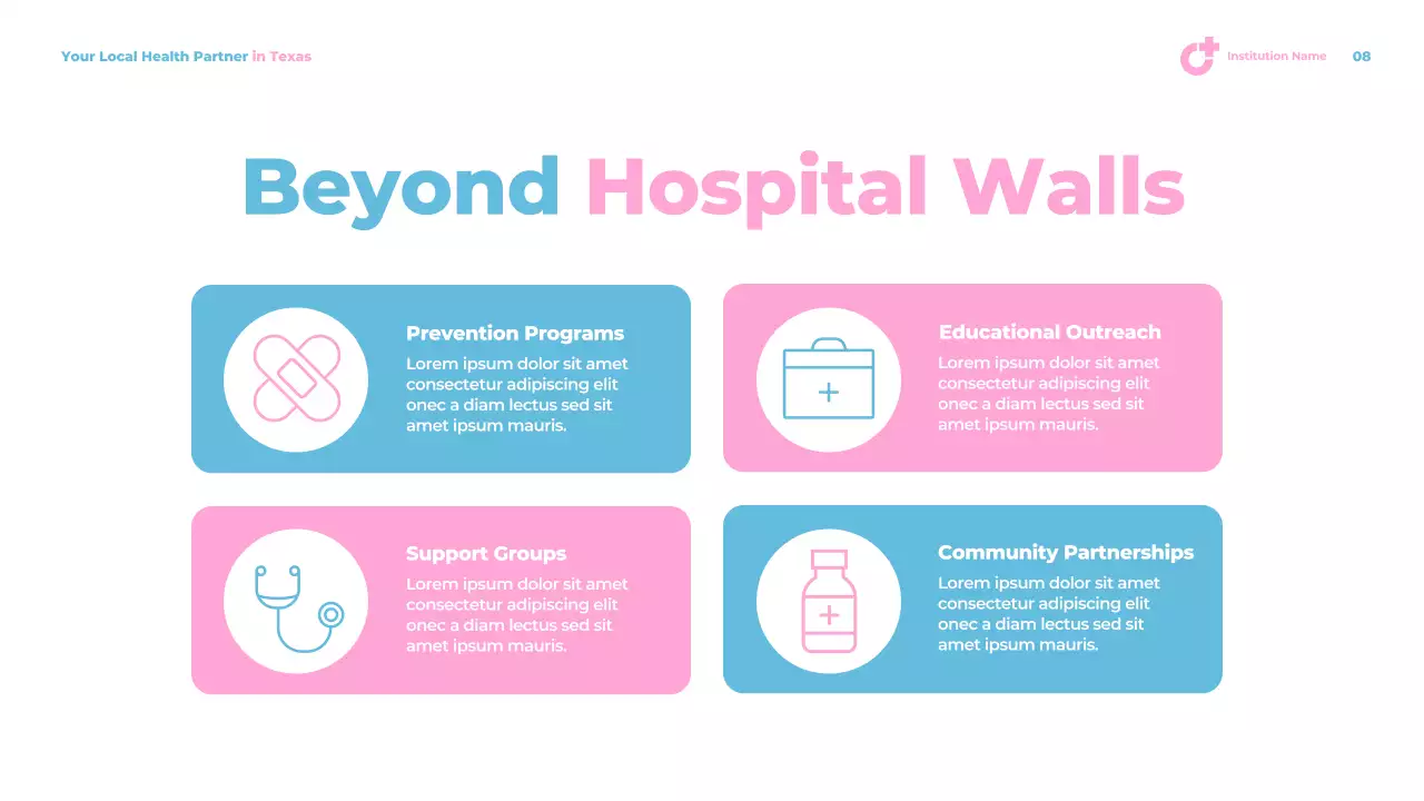 Pink Modern Healthcare Promotion Presentation