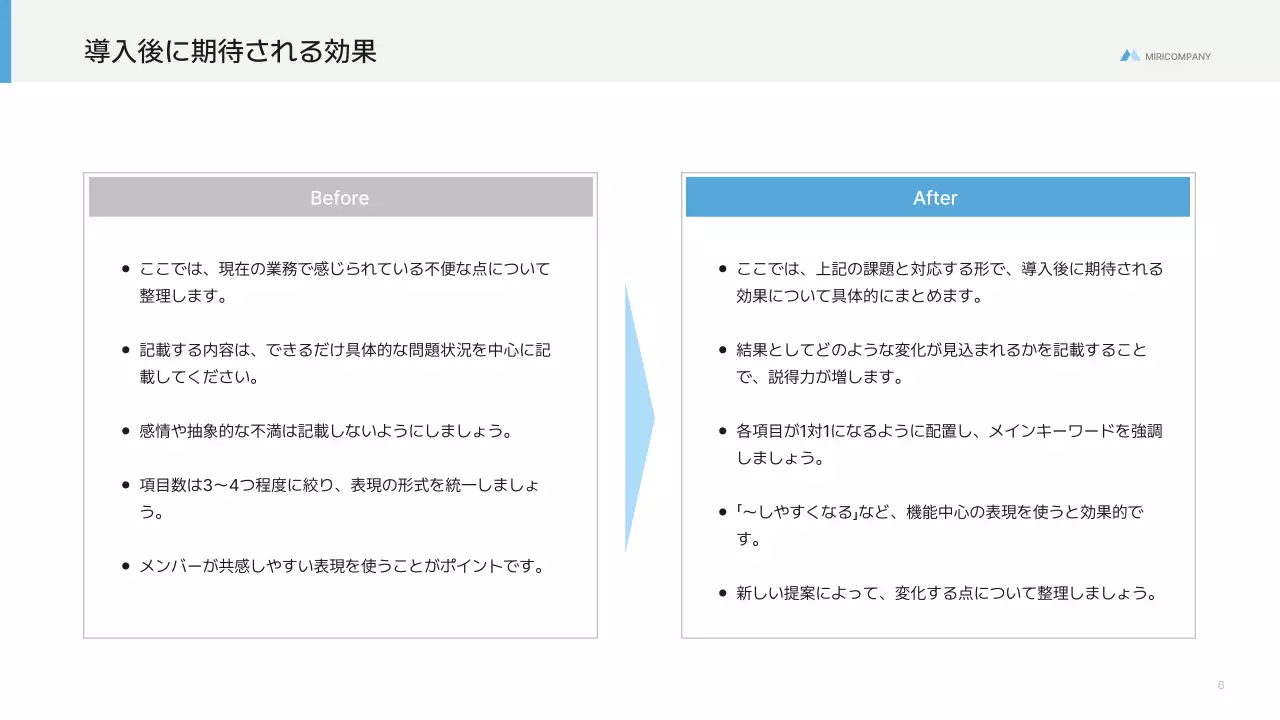 青 モダン ビジネス 提案書 プレゼンテーション