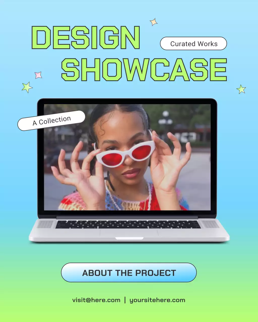 Colorful Y2K Portfolio Highlights Instagram Post