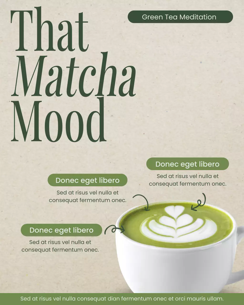 Green Matcha Flavor Benefits Instagram Post