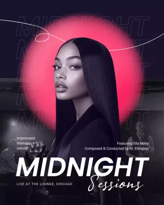 Black and Pink Minimalist Album Cover Instagram Post