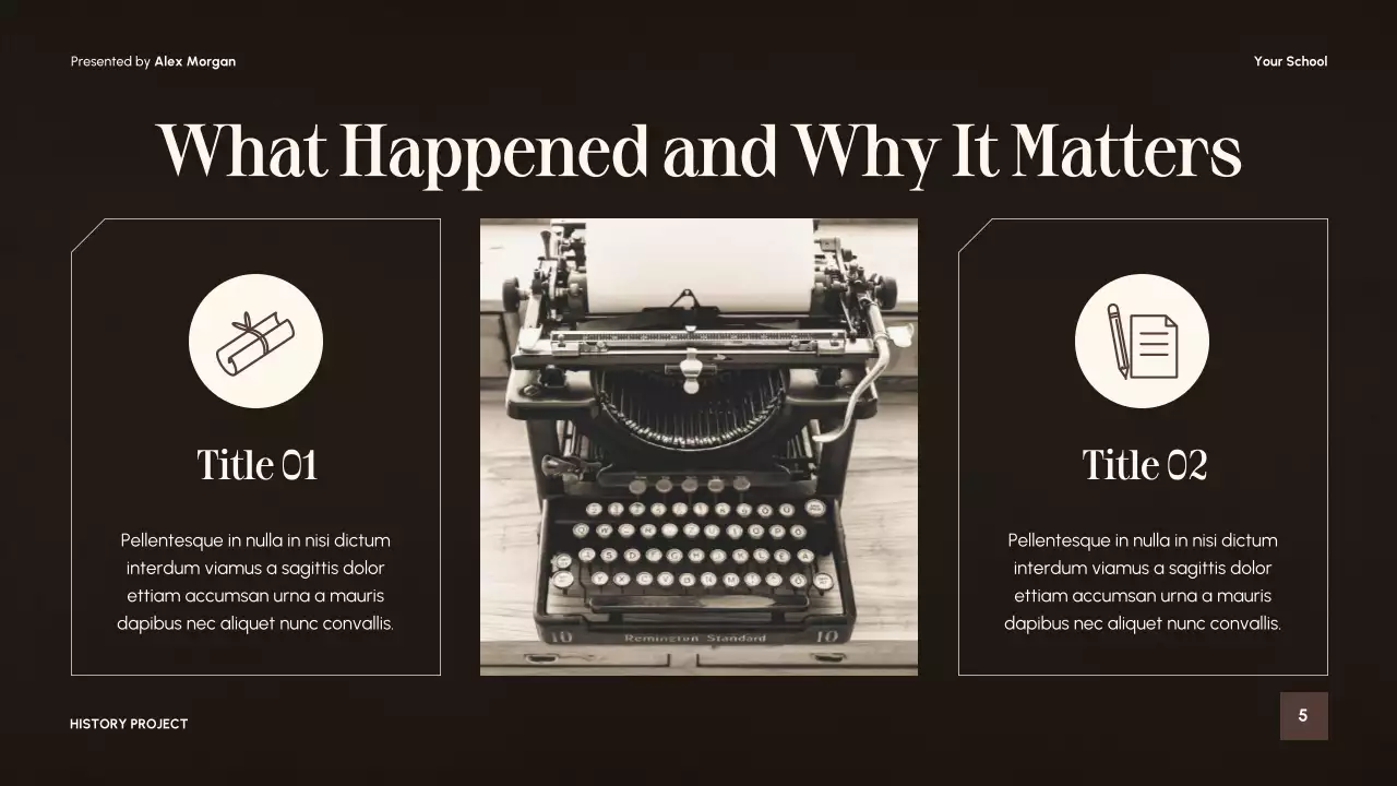 Beige Vintage Historical Literature Lecture Presentation