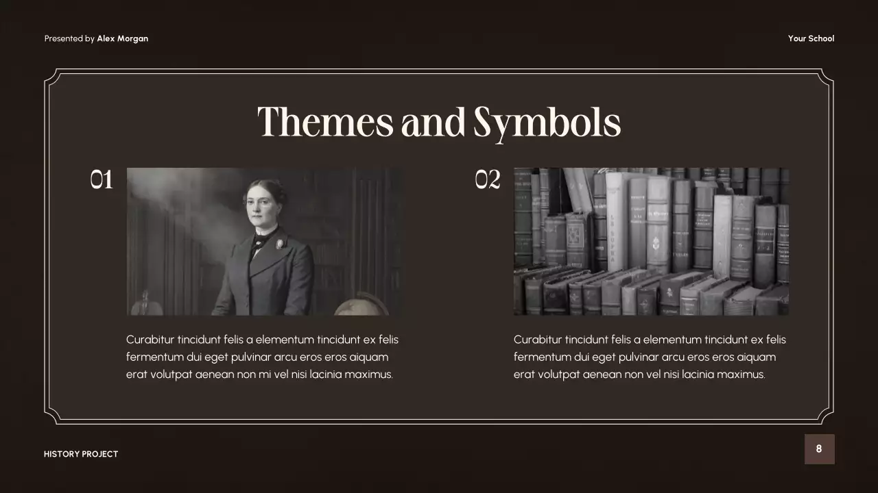 Beige Vintage Historical Literature Lecture Presentation