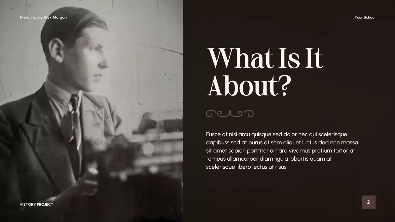 Beige Vintage Historical Literature Lecture Presentation