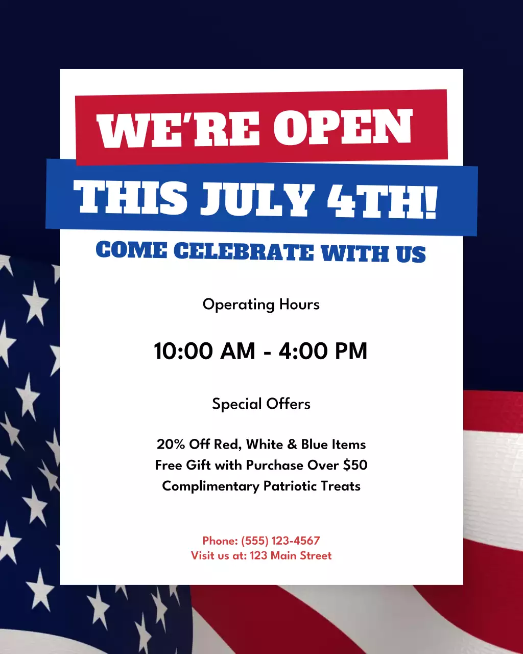 Red Retro Holiday Promotion Instagram Post