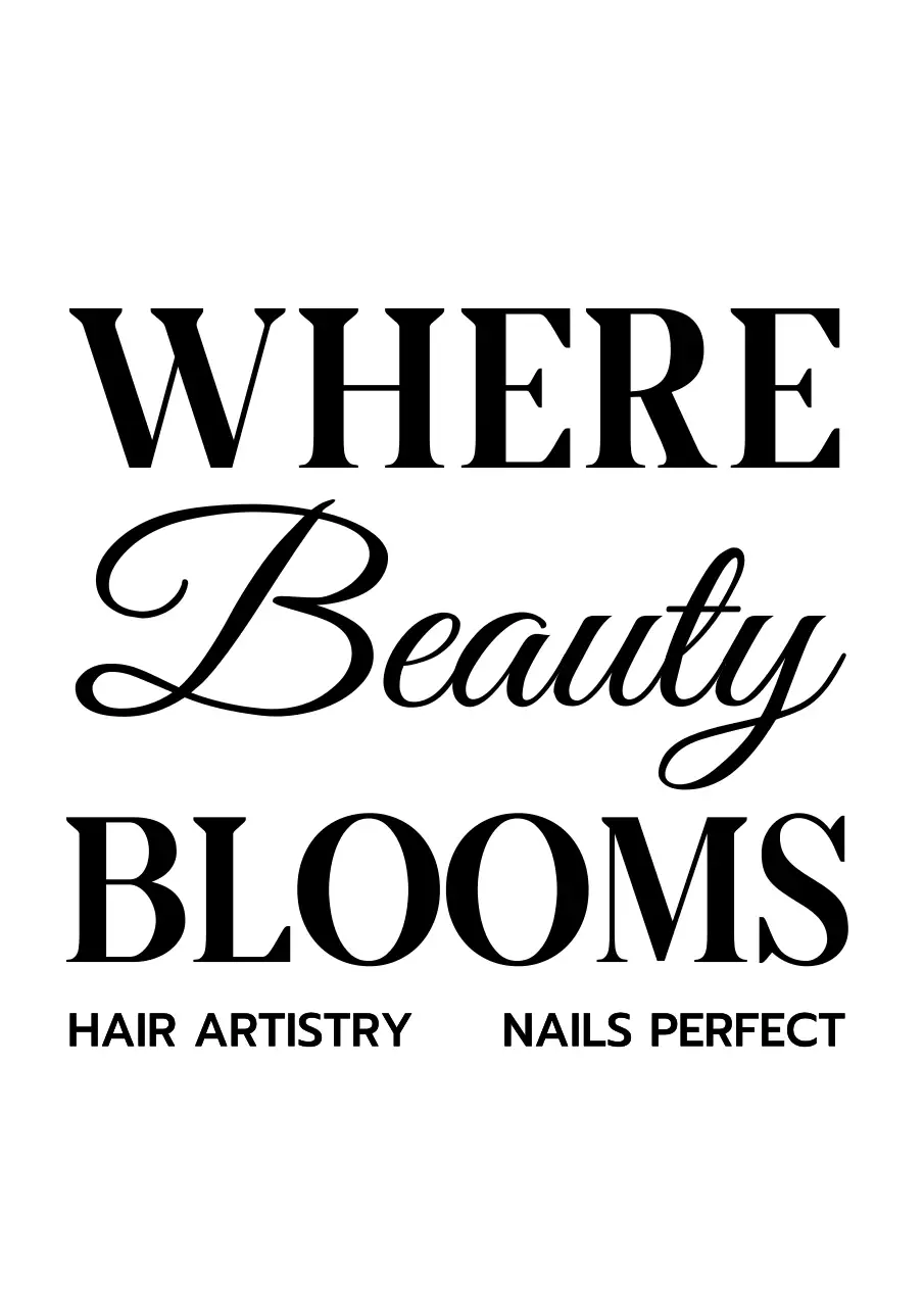 白黒 シンプル サロン 看板 サロン文章