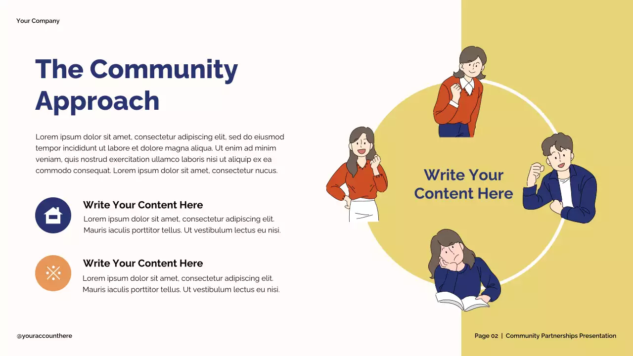 Blue and Beige Modern Student Partnership Strategy Presentation