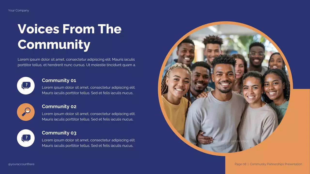 Blue and Beige Modern Student Partnership Strategy Presentation