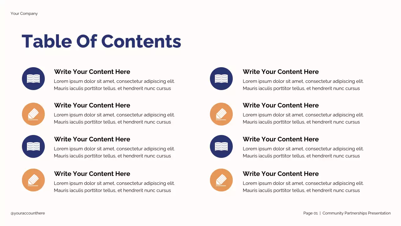 Blue and Beige Modern Student Partnership Strategy Presentation