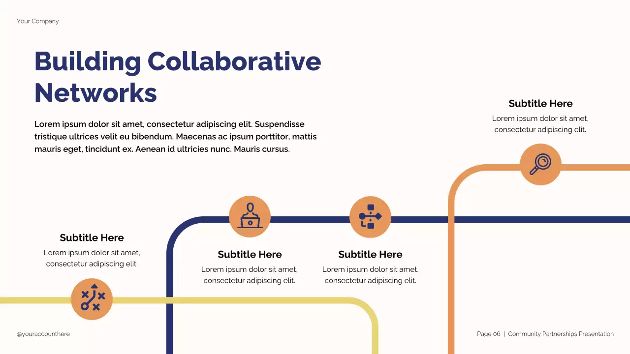 Blue and Beige Modern Student Partnership Strategy Presentation