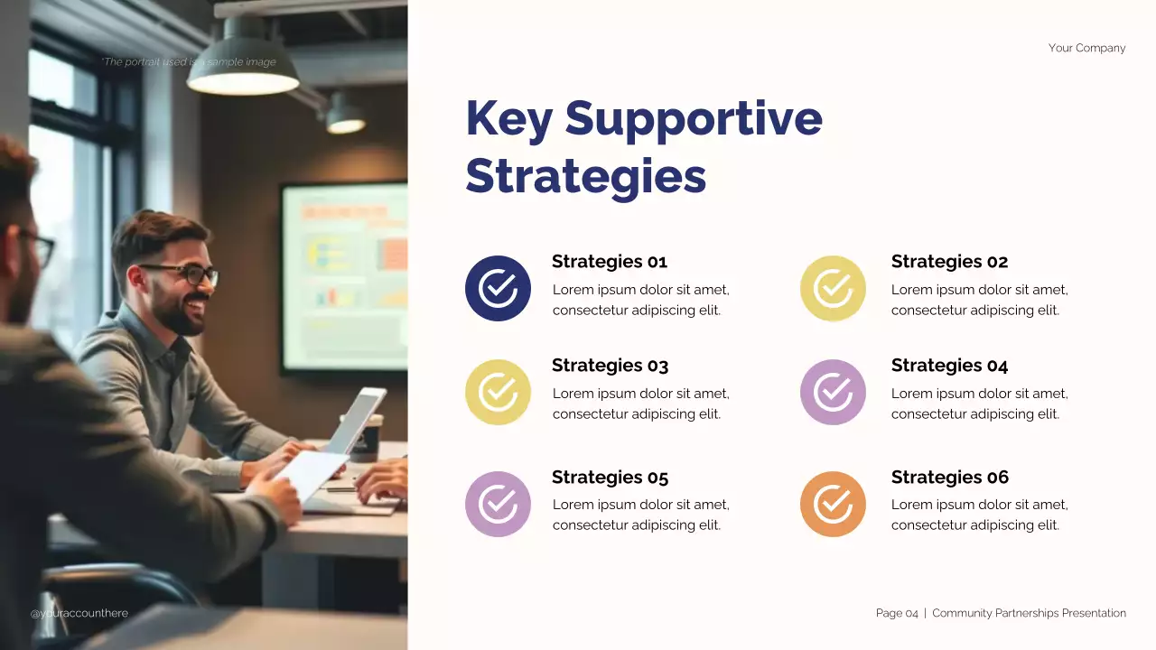 Blue and Beige Modern Student Partnership Strategy Presentation