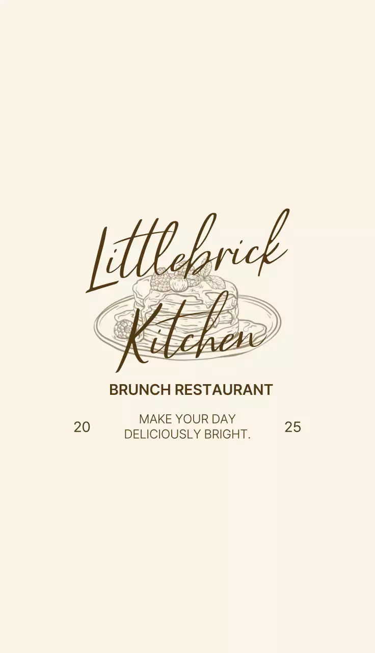 베이지 깔끔 로고 명함