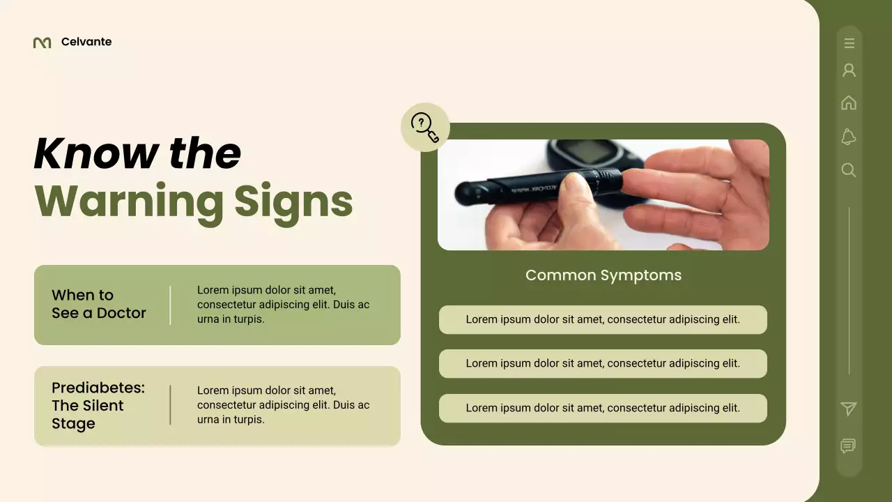 Green Modern Health Diabetes Awareness Presentation