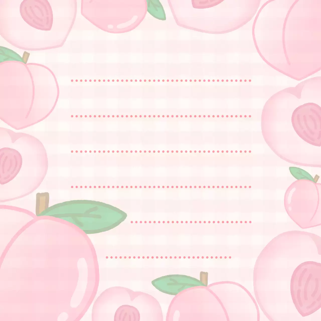 핑크 아기자기한 메모지 문구