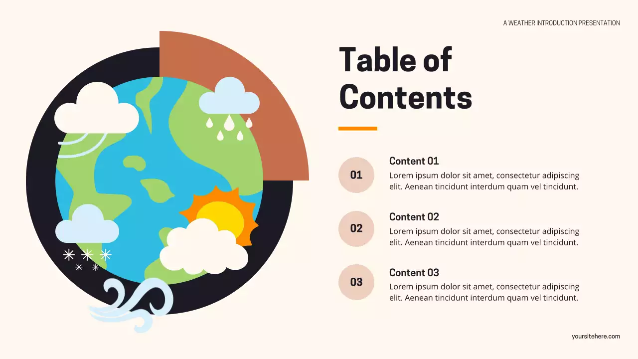Black and Teal Modern Weather Presentation
